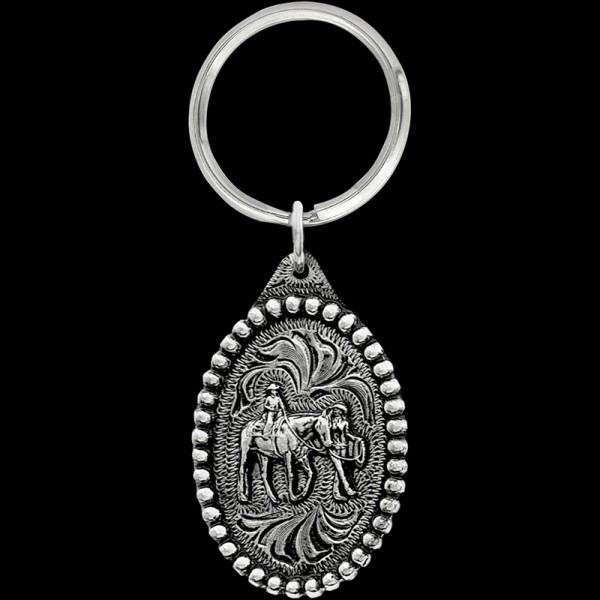Embrace equestrian elegance with our Leadline Keychain. Meticulously designed, it's a symbol of beginner riders' first steps into the world of horses. Order now!